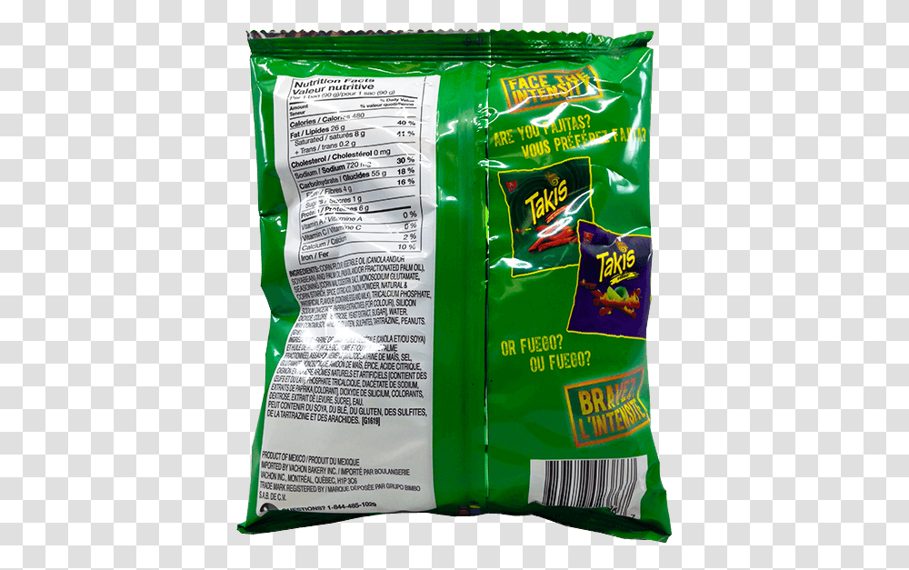 Takis Crunchy Fajita Tortilla Chips Packet, Food, Candy Transparent Png