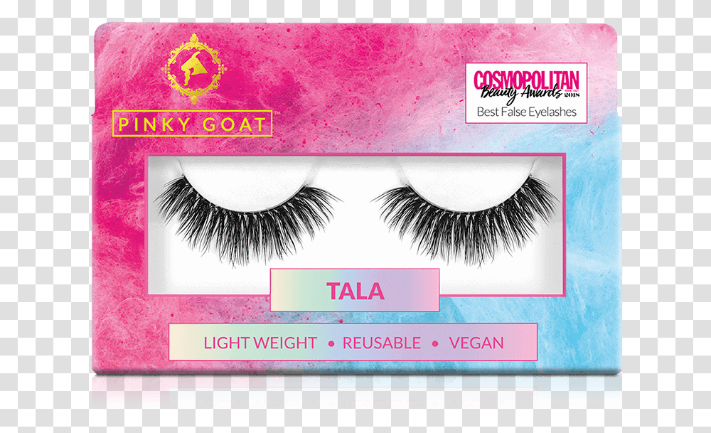 Tala Vegan Lash Pinky Goat Lashes Jude, Label, Text, Paper, Cosmetics Transparent Png