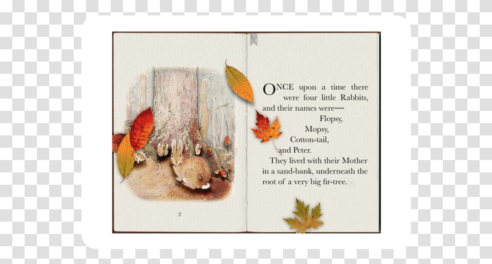 Tale Of Peter Rabbit Pages, Leaf, Plant, Tree, Tree Stump Transparent Png