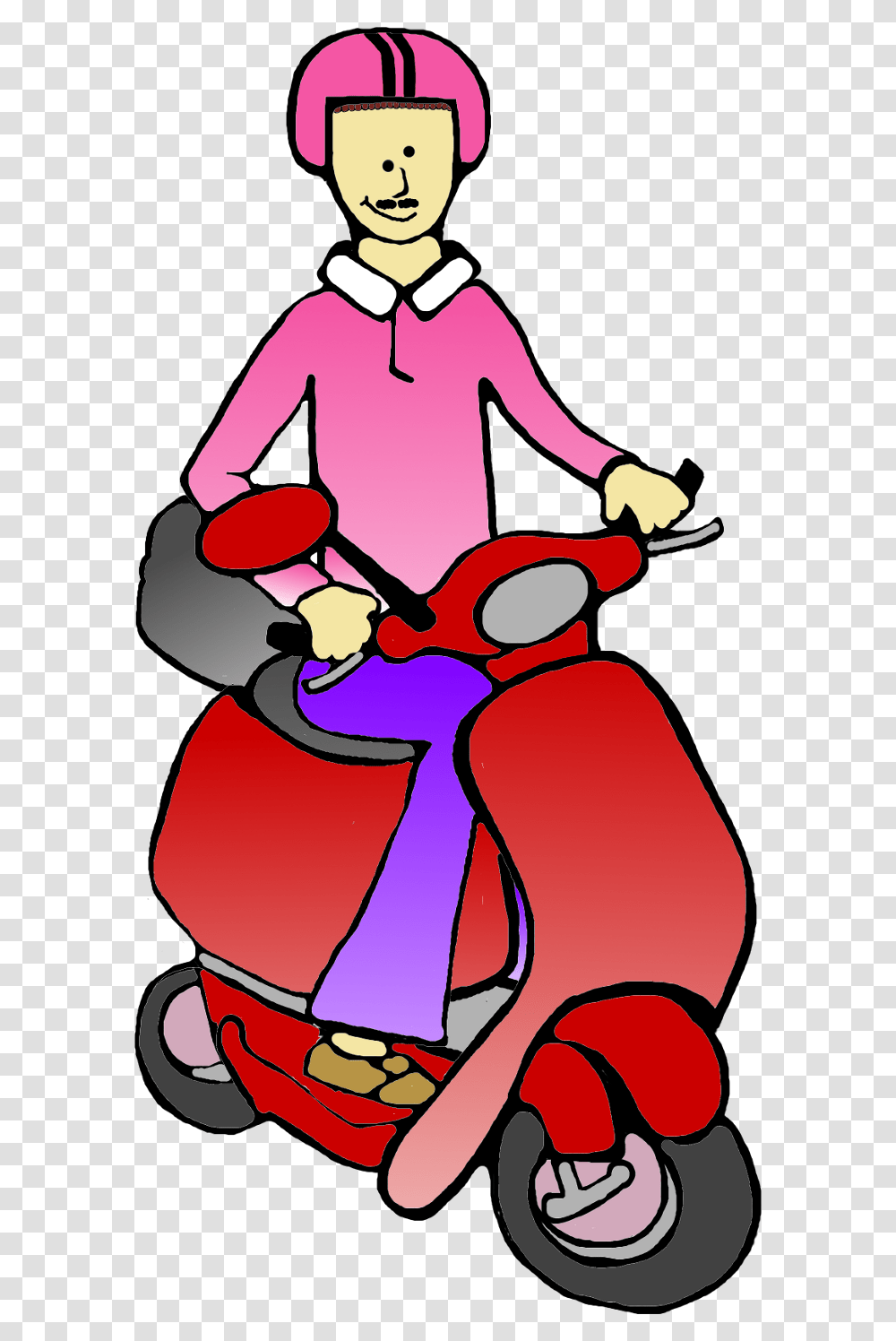 Talented Clip Art Creator, Person, Human, Motorcycle, Vehicle Transparent Png