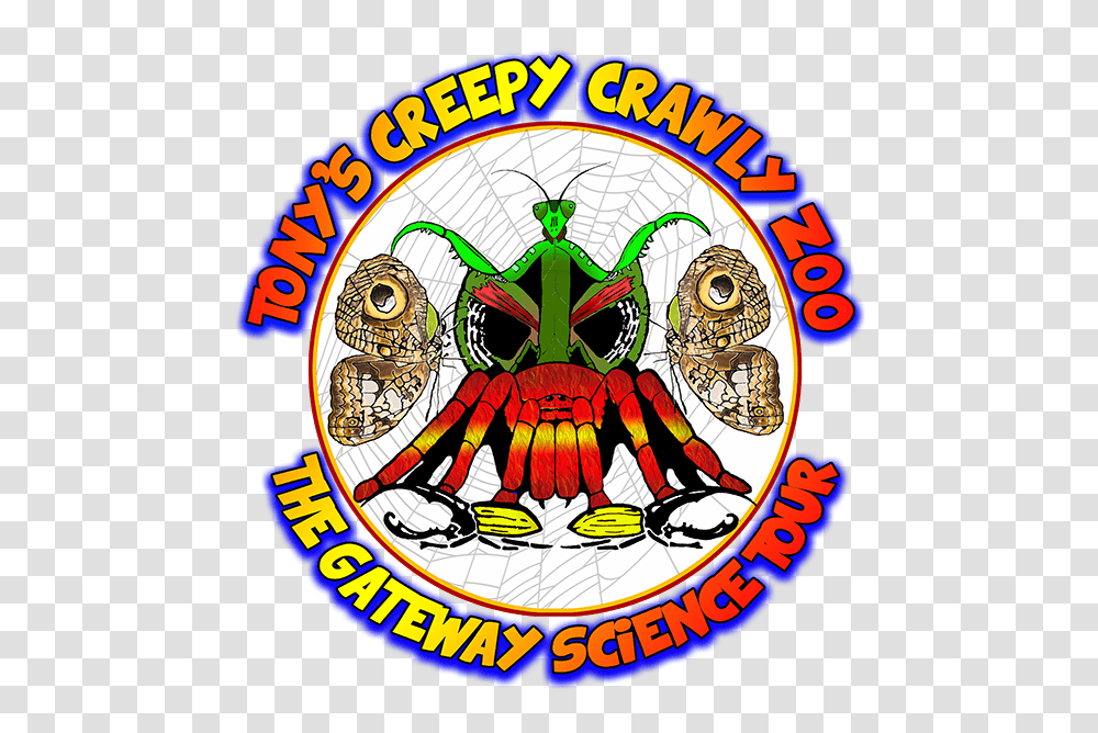 Tales From The Bug Whisperer Tonys Creepy Crawly Zoo, Logo, Trademark, Crowd Transparent Png