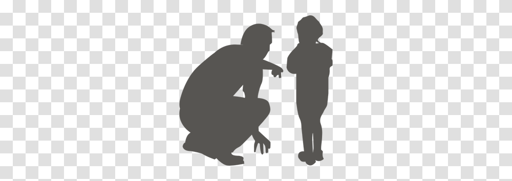 Talking Clipart, Silhouette, Poster, Advertisement, Kneeling Transparent Png