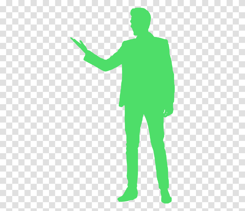 Talking Man Silhouette Man Standing Silhouette, Person, Sleeve, Clothing, Face Transparent Png