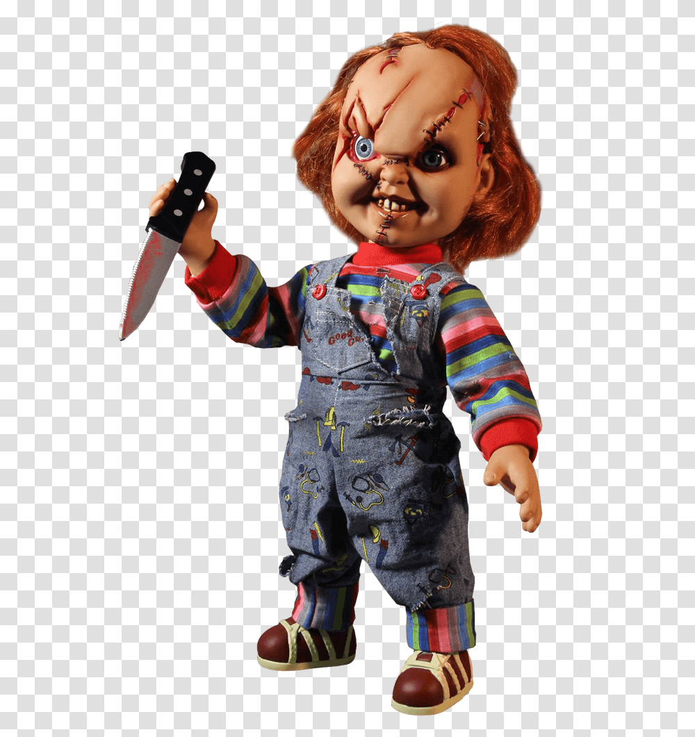 Talking Scarred Chucky Chuck, Doll, Toy, Person, Human Transparent Png