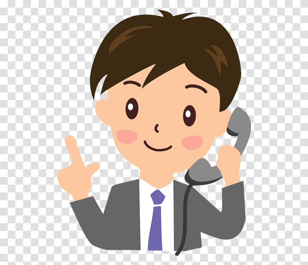 Talking Talking On The Phone Clipart, Tie, Accessories, Accessory, Face Transparent Png