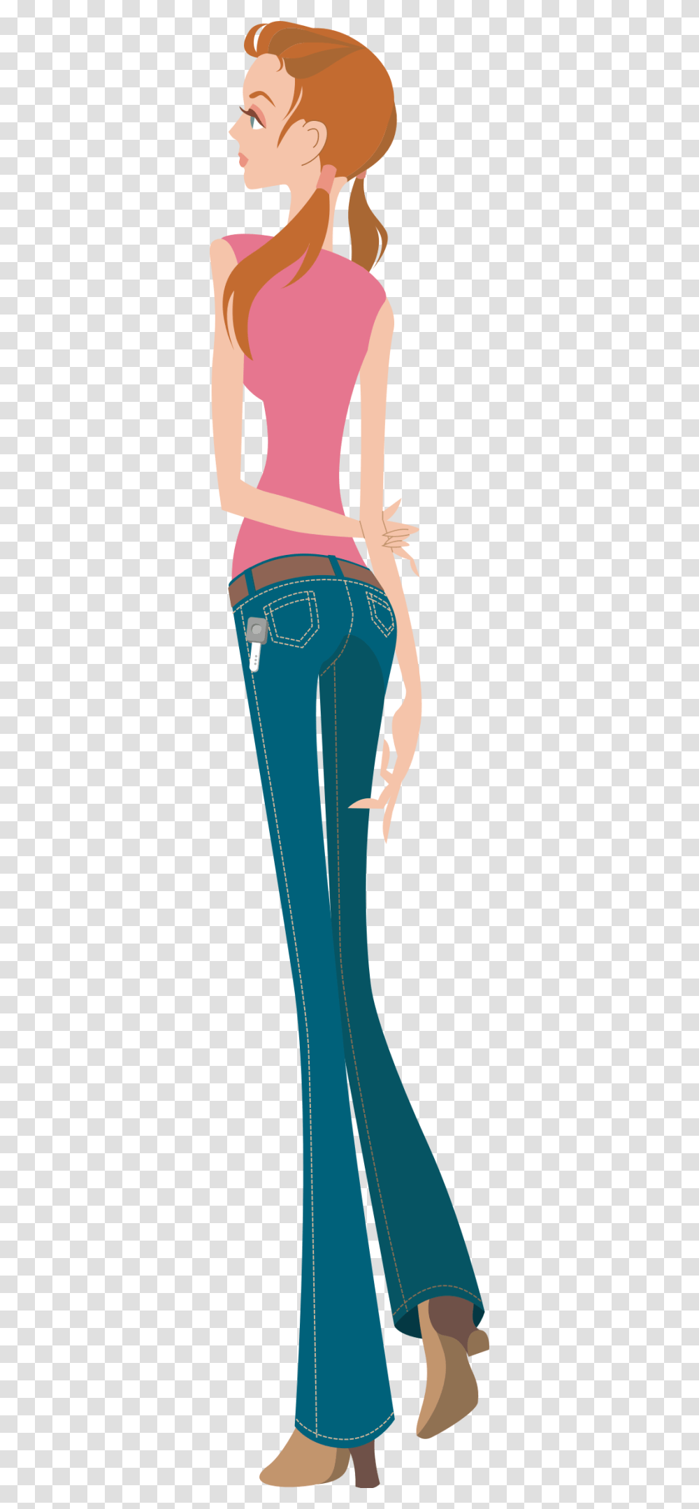 Tall Girl Clipart, Pants, Apparel, Jeans Transparent Png