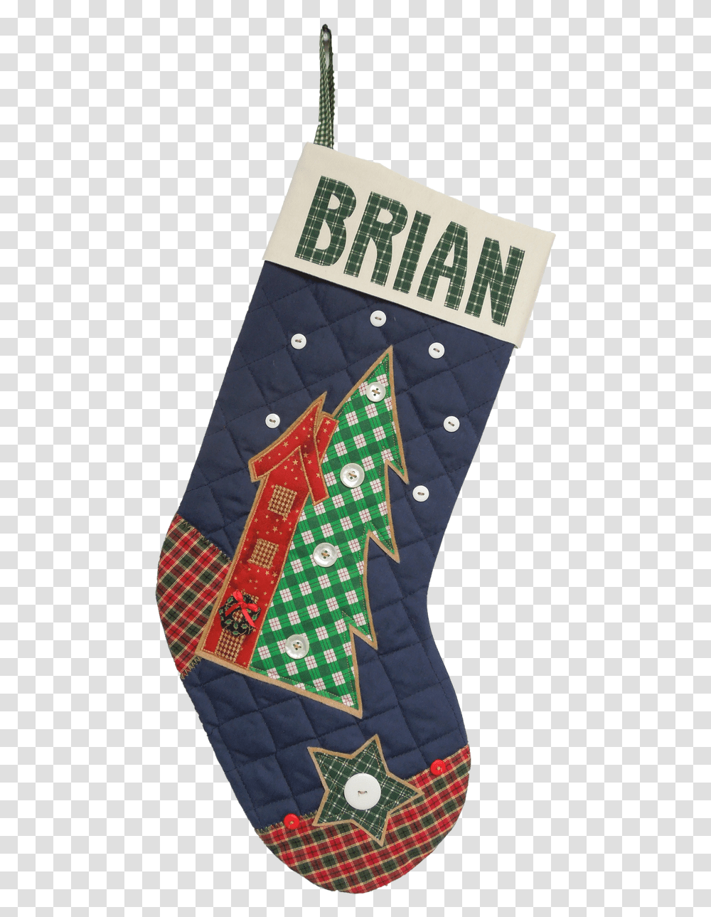 Tall House And Tree Christmas Stocking, Gift Transparent Png