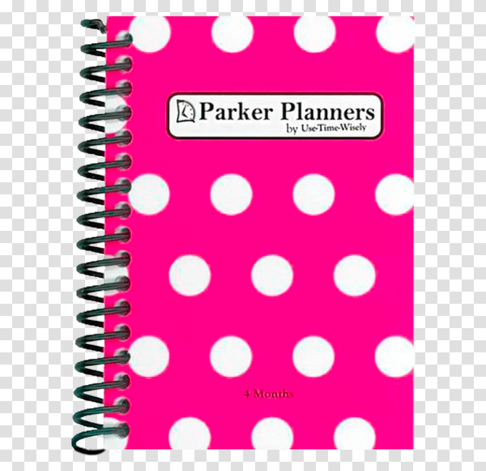 Tall Pink White Dots Planner Horizontal, Texture, Polka Dot, Electronics, Label Transparent Png
