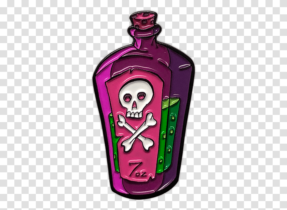 Tall Potion Enamel Pin Illustration, Liquor, Alcohol, Beverage, Drink Transparent Png