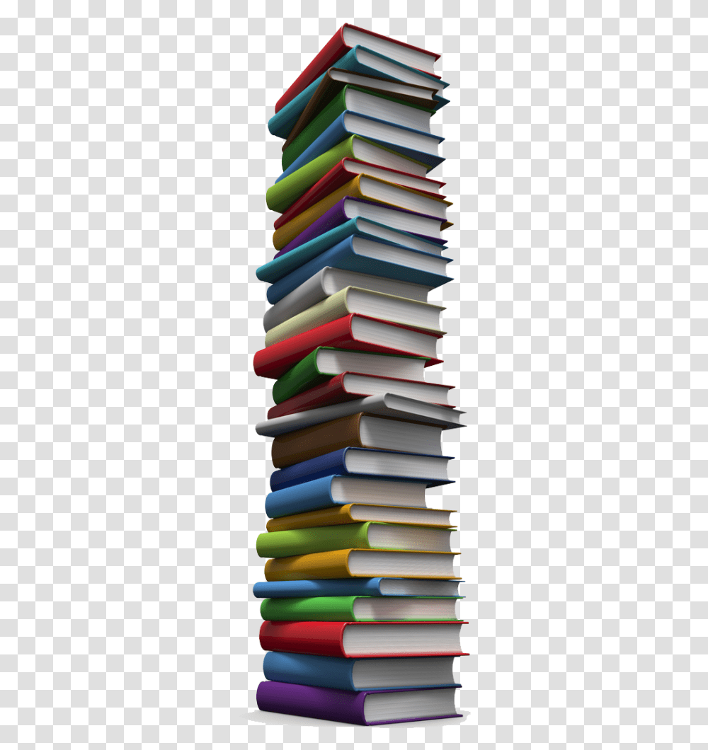 Tall Stack Of Books Transparent Png