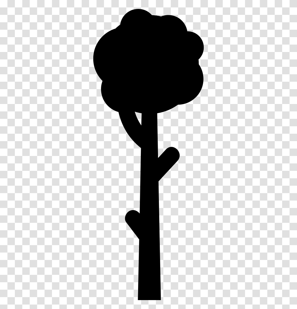 Tall Tree Icon, Silhouette, Stencil, Person Transparent Png