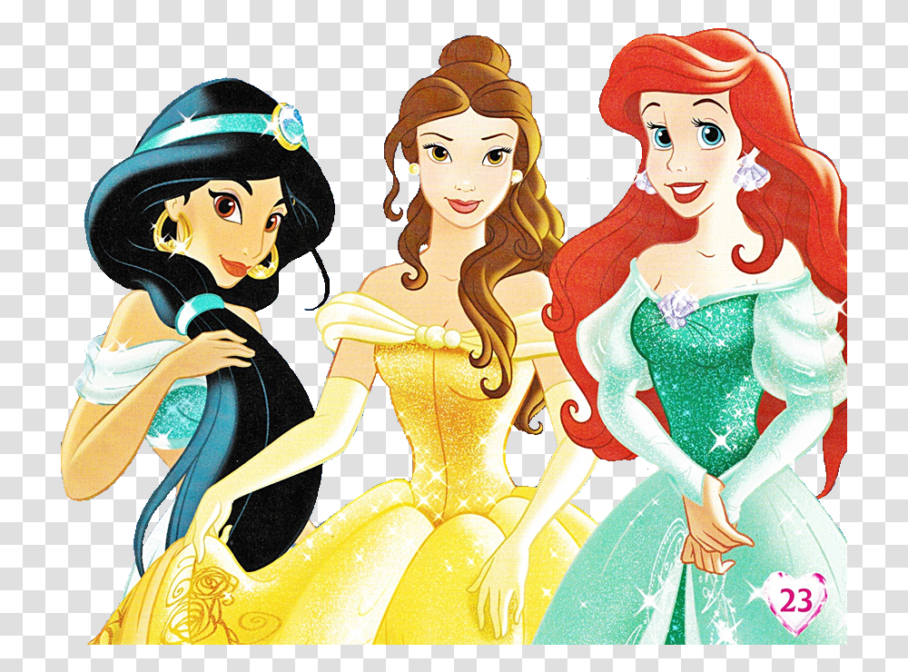 Taller De Cliparts Disney Princess Jasmine Belle Ariel, Person, Doll, Toy Transparent Png