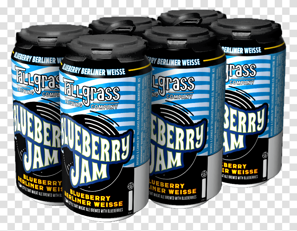 Tallgrass Blueberry Jam Single Can Caffeinated Drink, Tin, Beverage, Soda, Alcohol Transparent Png