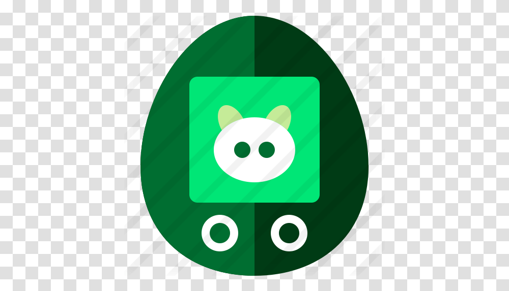 Tamagotchi Circle, Green, Logo, Symbol, Trademark Transparent Png