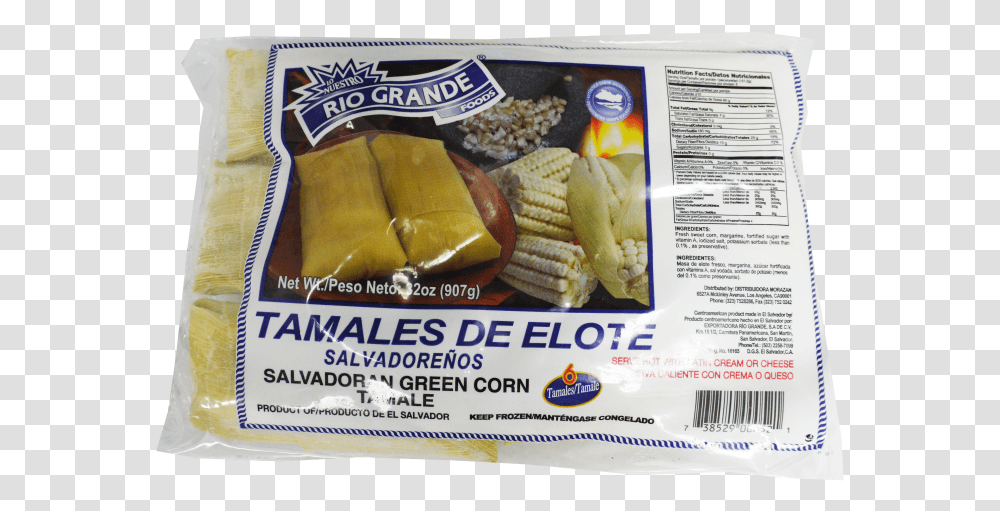 Tamales De Elote Rio Grande Tamal De Elote Goya, Plant, Food, Produce, Bread Transparent Png