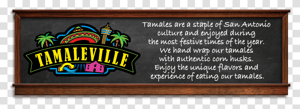 Tamaleville Header, Blackboard, Wood Transparent Png