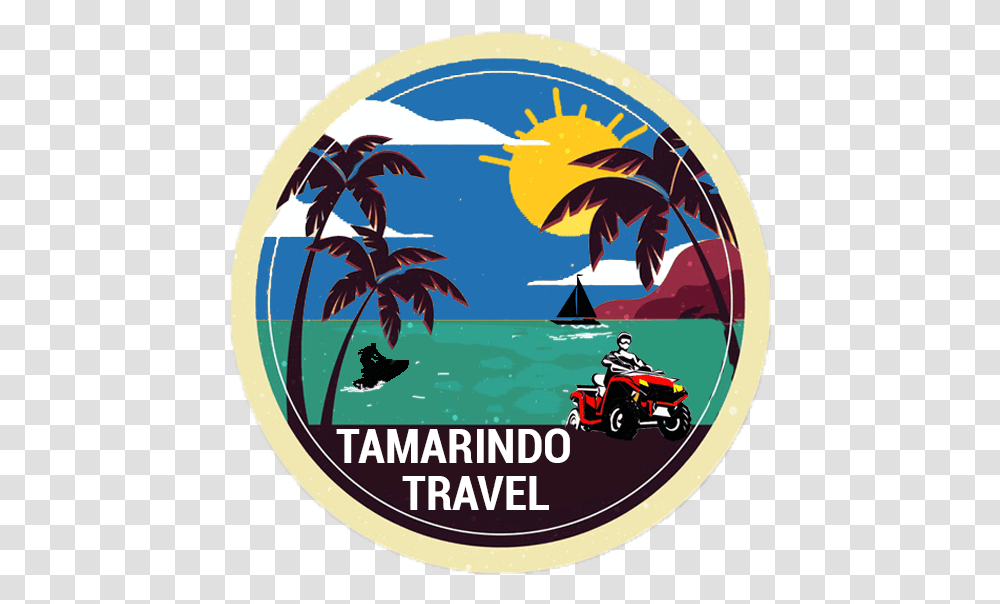 Tamarindo Travel Graphic Design, Poster, Person, Label, Car Transparent Png