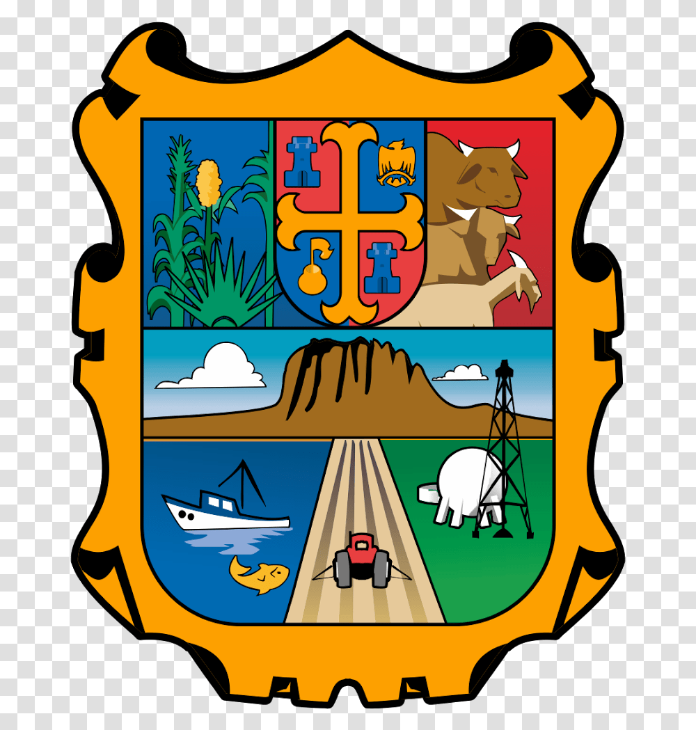 Tamaulipas Flag Of Mexico State Flags Of Mexico Flags Tamaulipas Coat Of Arms, Poster Transparent Png