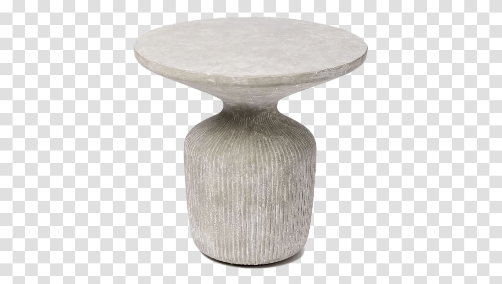 Tambor Concrete Outdoor Drum Side Table Solid, Lamp, Furniture, Pottery, Jar Transparent Png