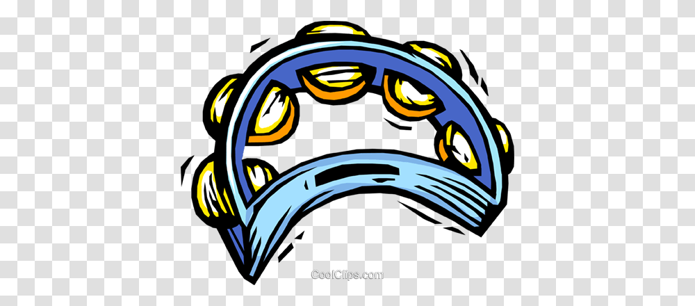Tambourine Royalty Free Vector Clip Art Illustration, Outdoors, Helmet, Goggles, Accessories Transparent Png