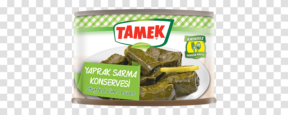 Tamek Stuffed Vine Leaves Tamek, Plant, Food, Plastic Wrap, Snack Transparent Png