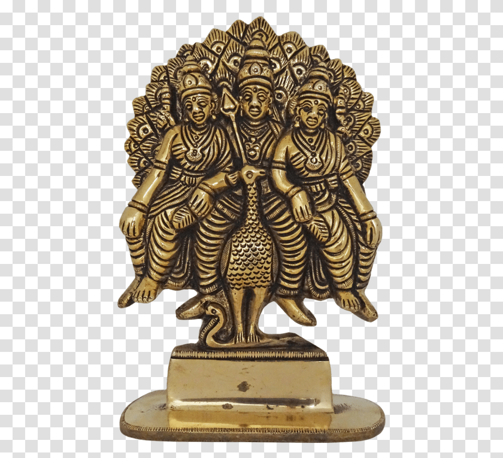 Tamil Hindu God Murugan Sitting With Goddess Valli Bronze Sculpture, Wood, Ivory, Gold, Figurine Transparent Png