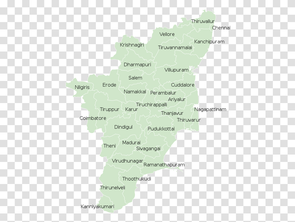 Tamil Nadu District Map 2019, Diagram, Plot, Person Transparent Png