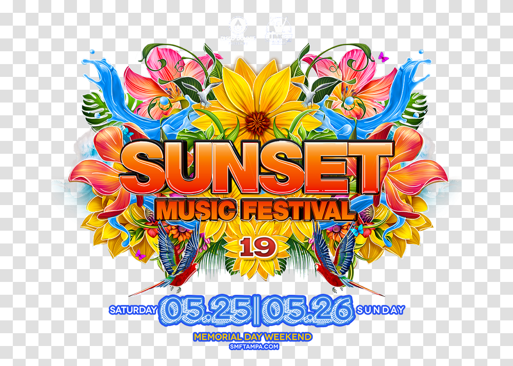 Tampa Bay Bucs Logo Music Festival Design Sunset, Poster, Advertisement, Vacation, Flyer Transparent Png