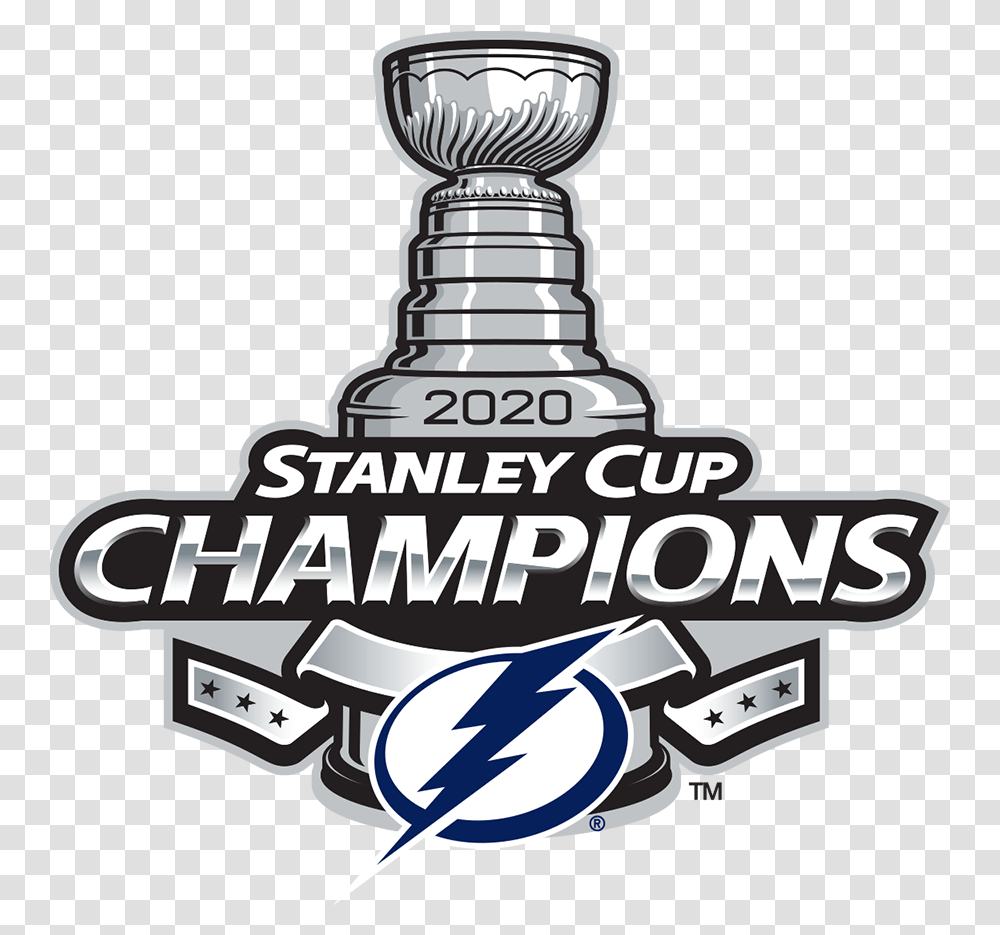 Tampa Bay Lightning Champion Logo Penguins Stanley Cup 2017 Logo, Symbol, Trademark, Bottle Transparent Png