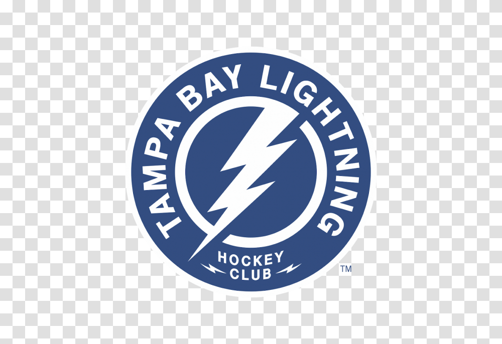 Tampa Bay Lightning Logo Circle, Symbol, Trademark, Badge, Emblem Transparent Png