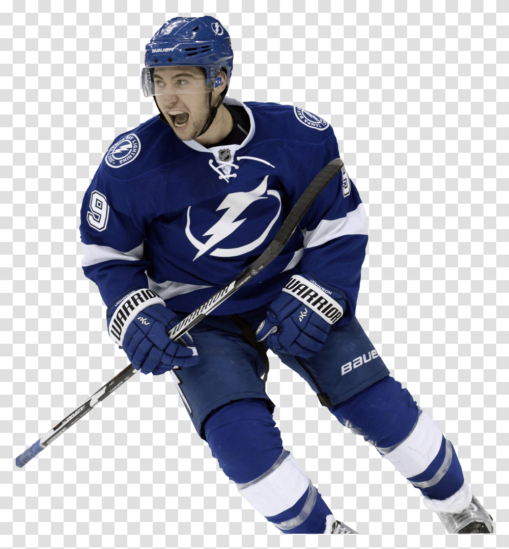Tampa Bay Lightning New Download Tampa Bay Lightning Hockey Player, Person, Helmet, People Transparent Png