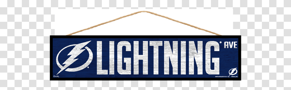 Tampa Bay Lightning Wincraft Wood Street Sign Parallel, Rope, Number Transparent Png