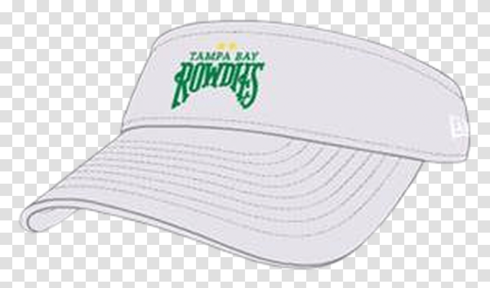 Tampa Bay Rowdies New Era White Visor For Baseball, Clothing, Baseball Cap, Hat, Label Transparent Png