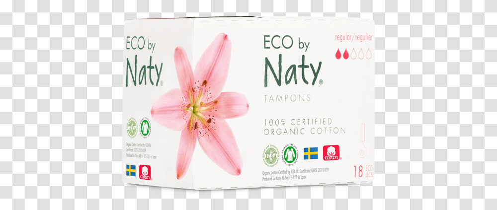 Tampons Regular Naty Applicator Tampon, Plant, Flower, Anther Transparent Png