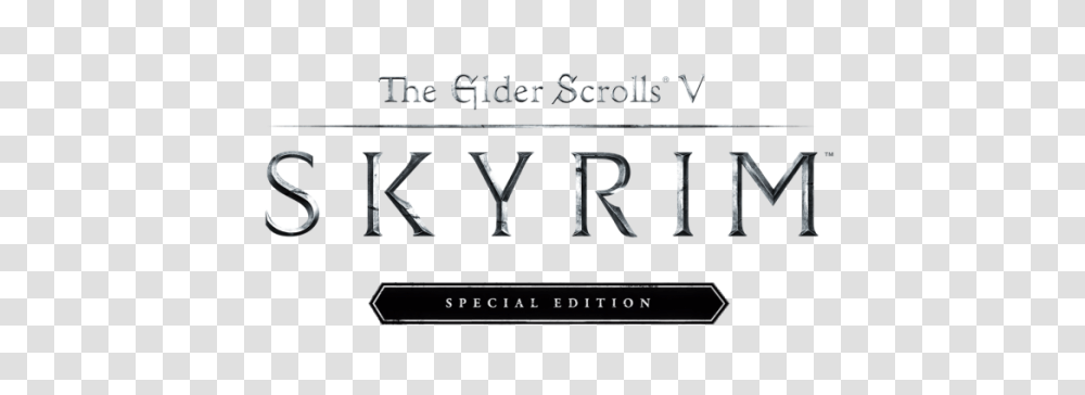 Tamriel Awaits You In The Skyrim Special Edition Launch Trailer, Word, Alphabet, Number Transparent Png