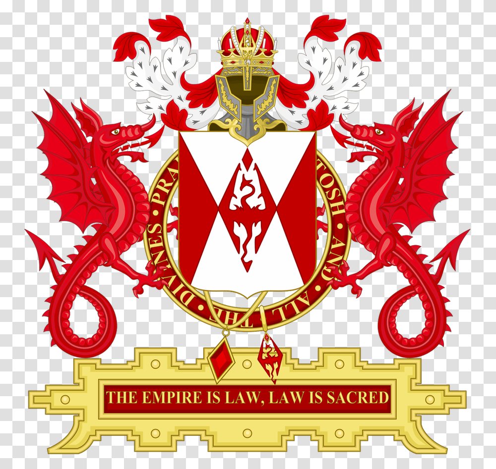 Tamriel Empire Coat Of Arms, Emblem, Logo, Trademark Transparent Png