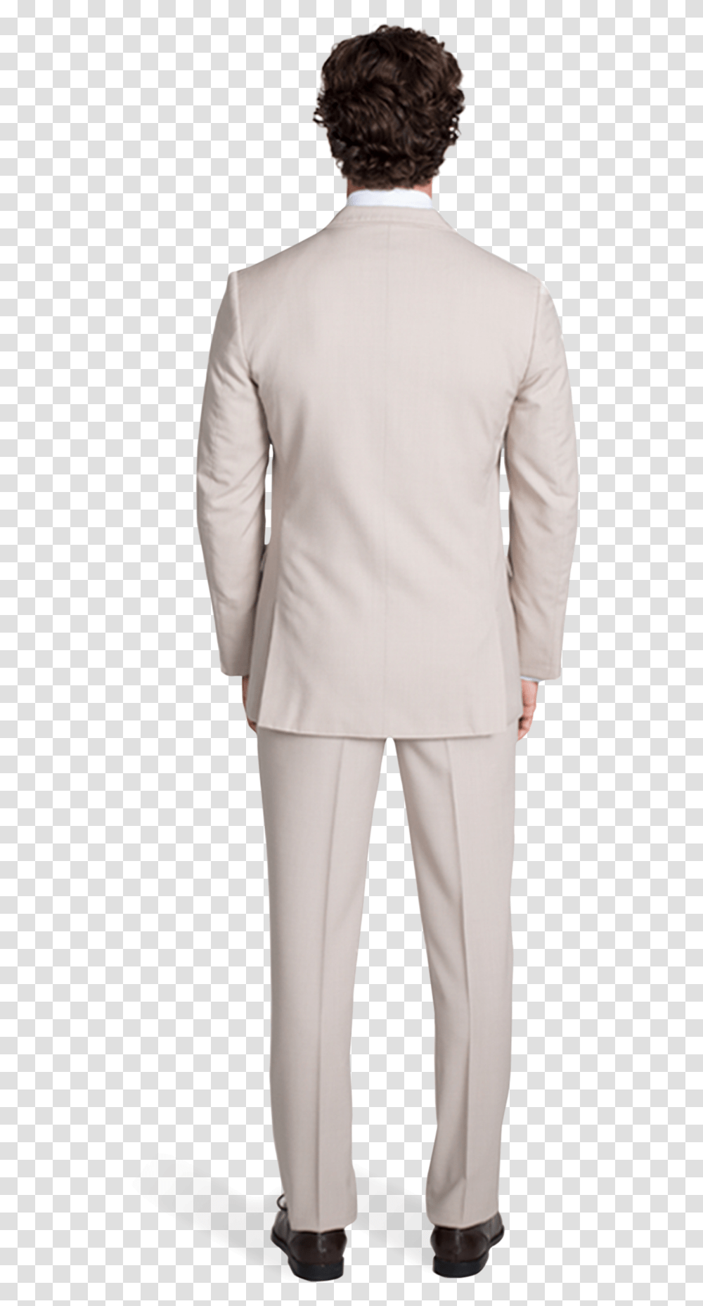 Tan Notch Lapel Suit Men Suit Back View, Apparel, Coat, Sleeve Transparent Png