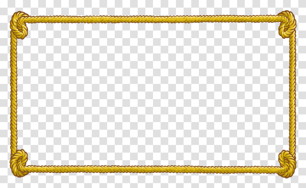 Tan Rectangle Cliparts Rope Border, Knot, Rug Transparent Png