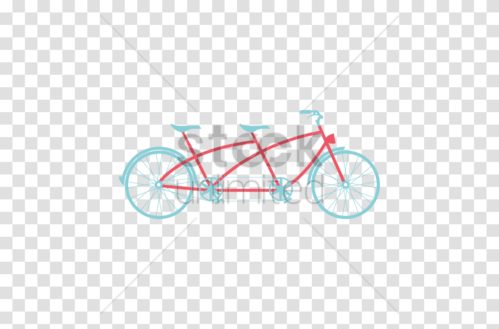 Tandem Bicycle Vector Image, Vehicle, Transportation, Bike, Bow Transparent Png