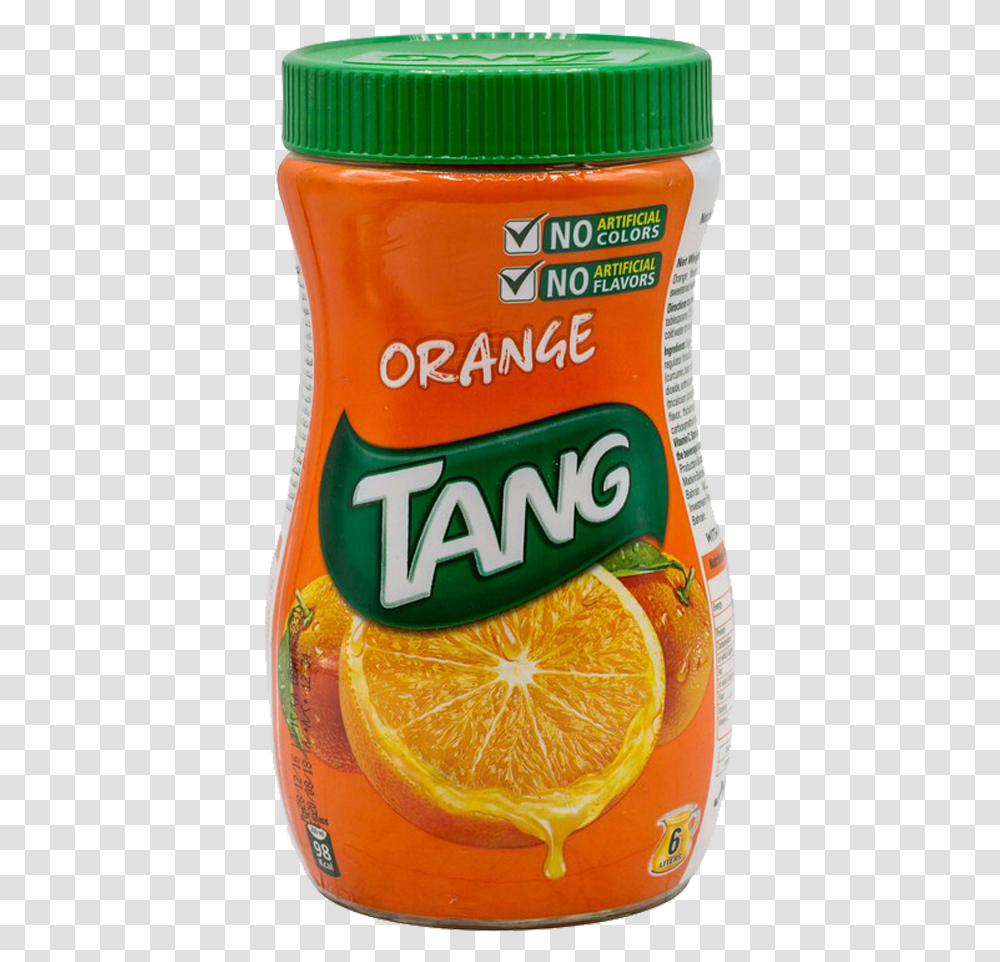 Tang Drinking Powder Orange Instant Bottle 750 Gm Orange Drink, Orange Juice, Beverage, Plant, Food Transparent Png
