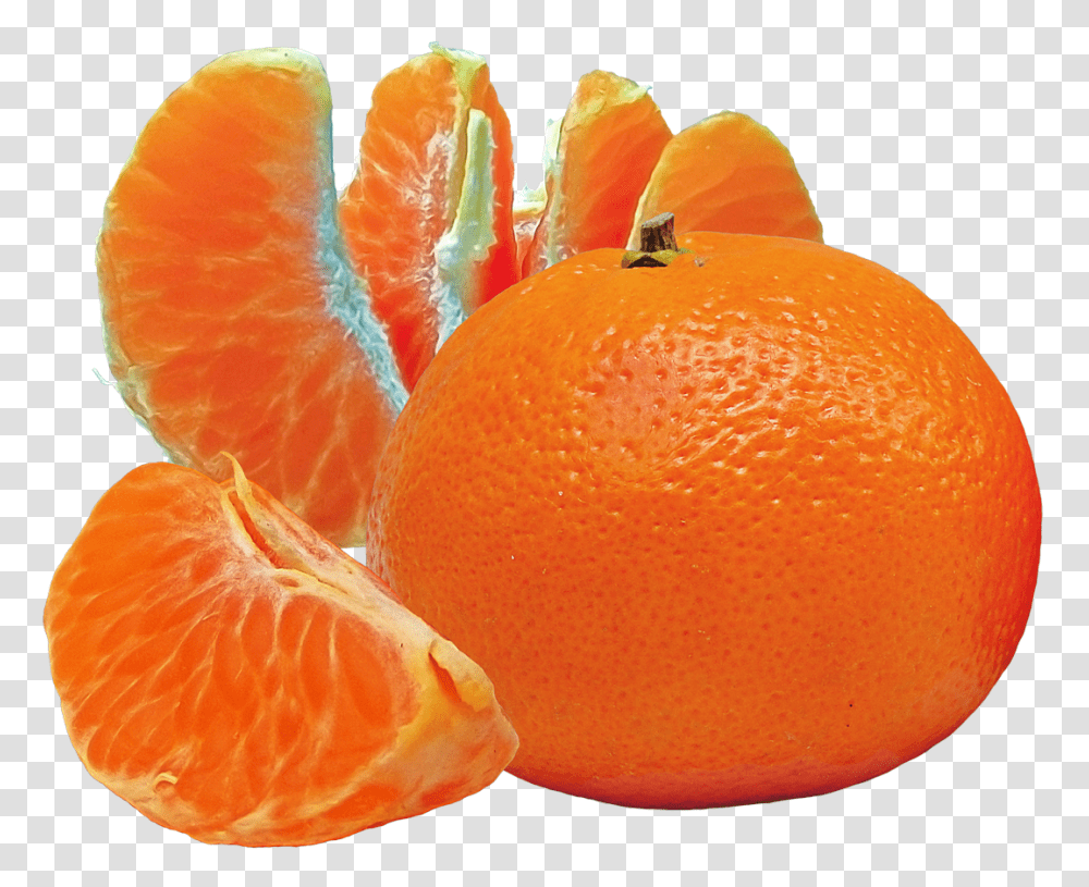 Tangerine And Slices Image, Fruit, Orange, Citrus Fruit, Plant Transparent Png