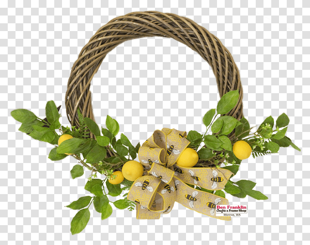 Tangerine, Wreath, Plant, Basket, Fruit Transparent Png
