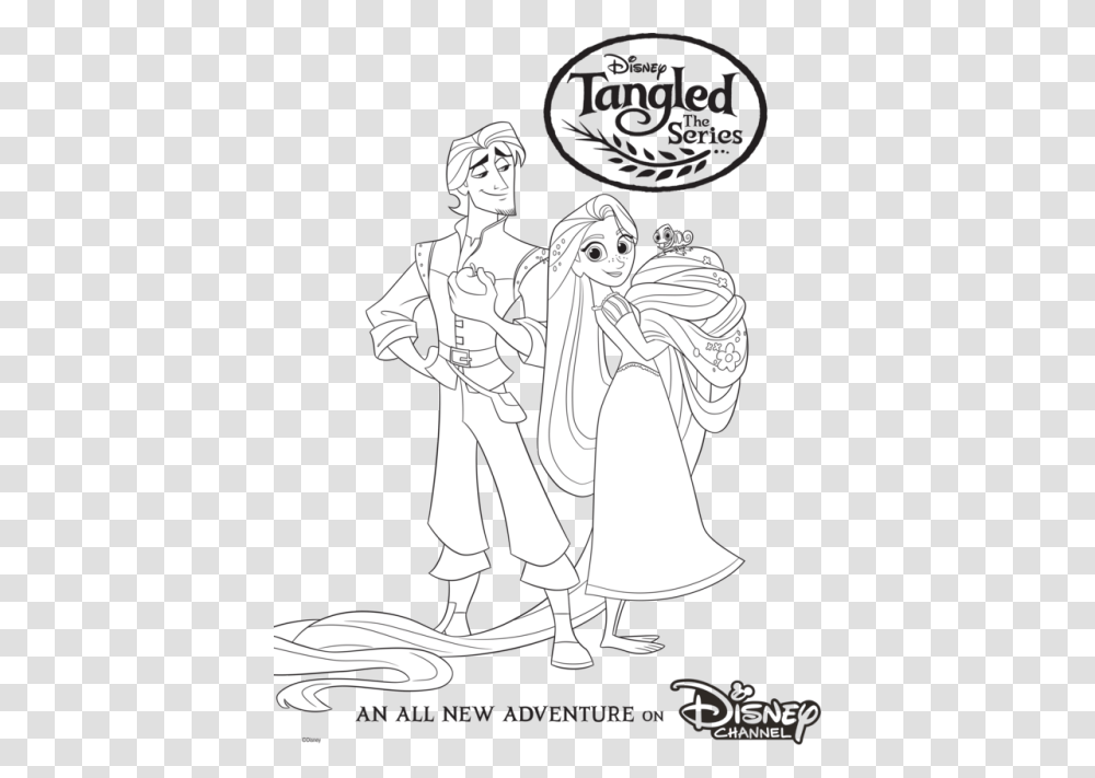 Tangled Adventure Coloring Pages, Poster, Advertisement, Person Transparent Png