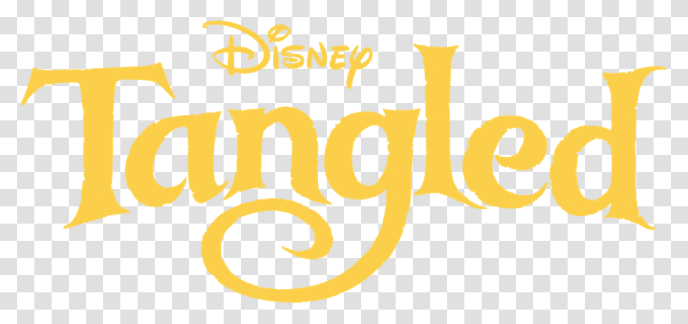 Tangled Logo Disney, Alphabet, Handwriting, Label Transparent Png