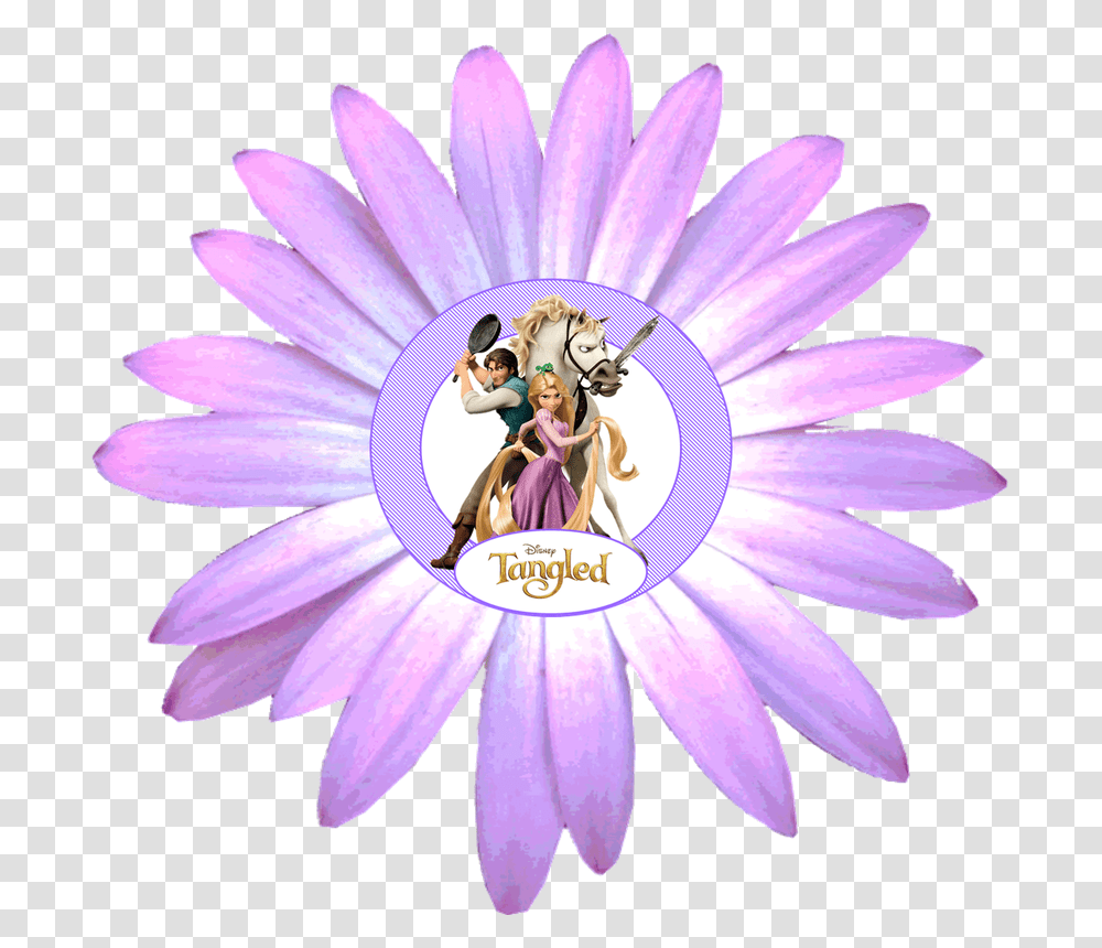 Tangled Party Toppers Or Free Printable Candy Bar Labels Tangled Disney, Plant, Daisy, Flower, Person Transparent Png