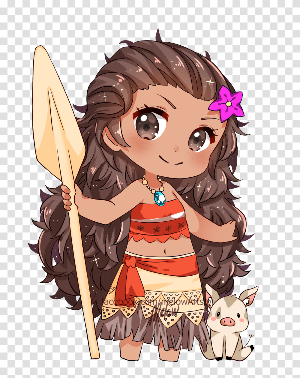 Tangled Pascal On Moana En Anime 3274215 Vippng Moana Anime, Costume, Person, Human, Clothing Transparent Png