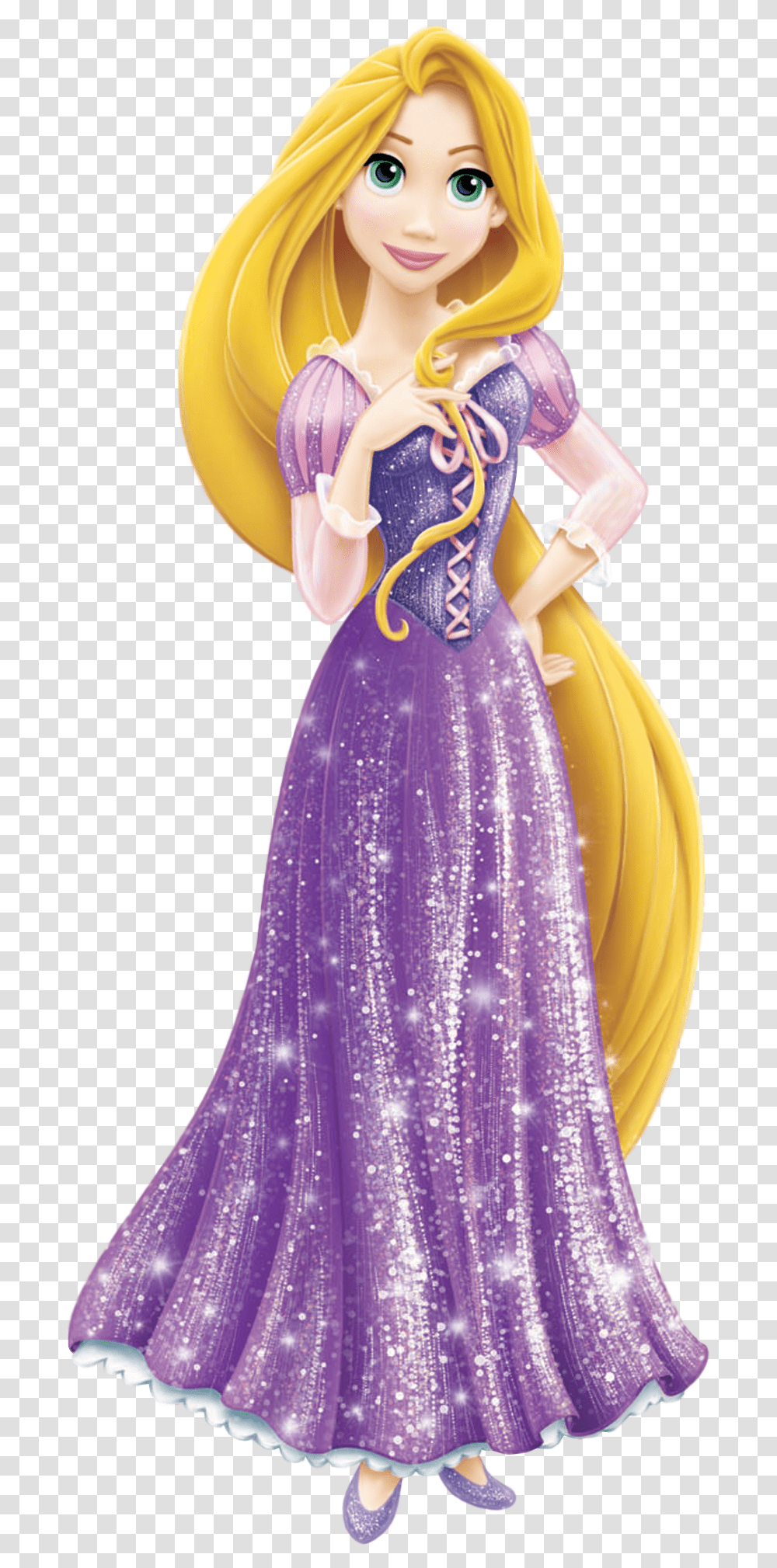 Tangled Rapunzel Costume Dress Disney Princess, Doll, Toy, Apparel Transparent Png