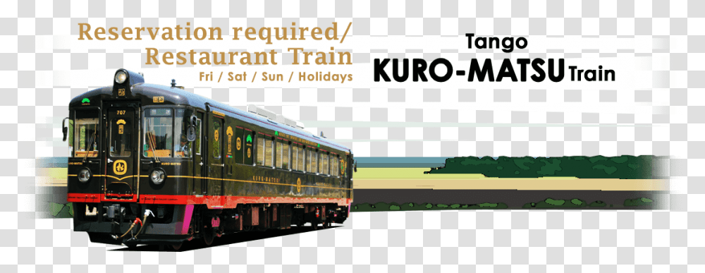 Tango Kuro Matsu Train Willer Trains, Vehicle, Transportation, Railway, Advertisement Transparent Png