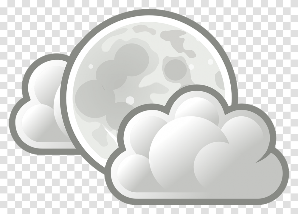 Tango Weather Few Clouds Night Full Moon And Clouds Drwaing, Nature, Outdoors, Astronomy, Outer Space Transparent Png