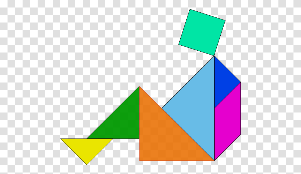 Tangram Blocks Game Clip Art Free Vector, Triangle Transparent Png